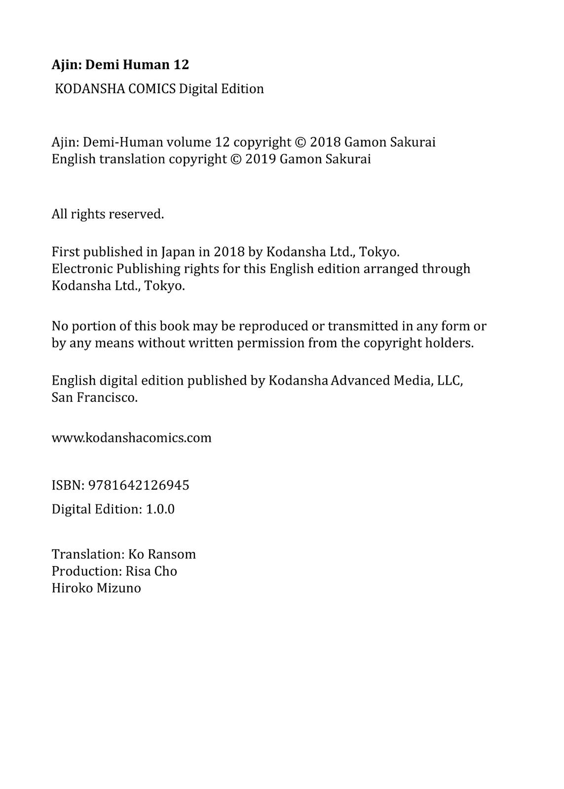 Read Ajin Manga Online