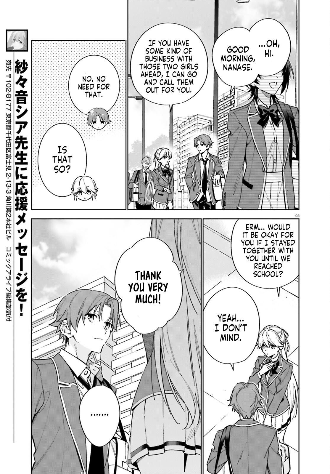 Read Classroom of the Elite - 2nd Year Manga Online