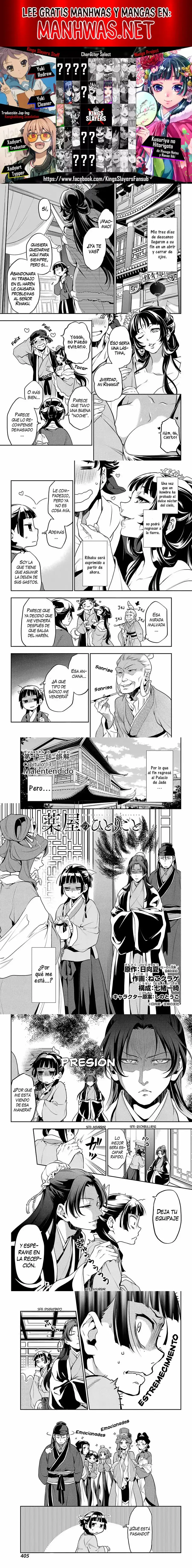 Read Los Diarios de la Boticaria ES Manga Online